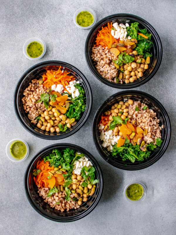 Healthy Lunch Ideas - Moroccan Farro Grain Bowl 