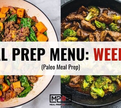 paleo Meal Prep Menu week 39