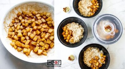 Vegan Oatmeal Bowls With Sauteed Cinnamon Apples