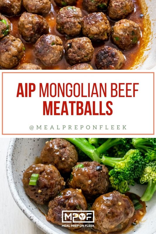 AIP Mongolian Beef Meatballs