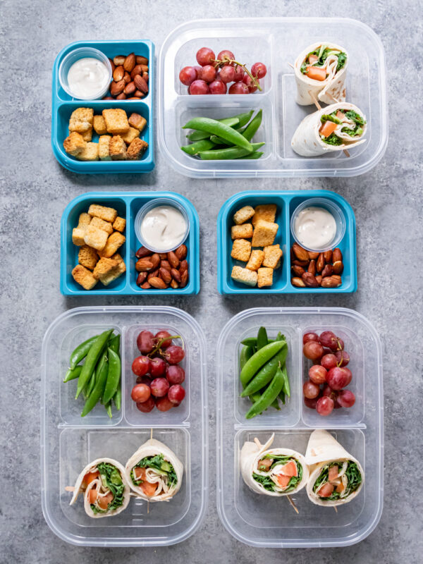 Chicken Caesar Wrap Bento Boxes