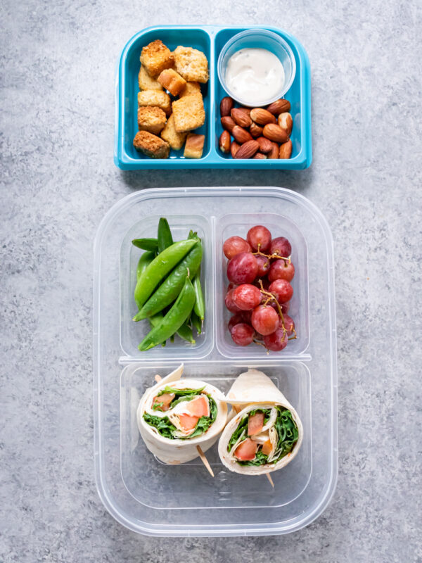 Chicken Caesar Wrap Bento Boxes