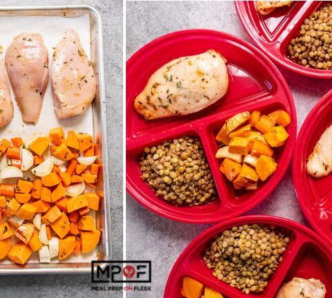 Herb Roast Chicken and Root Vegetables Meal Prep
