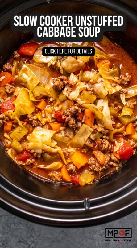 Slow Cooker Unstuffed Cabbage Soup Pin