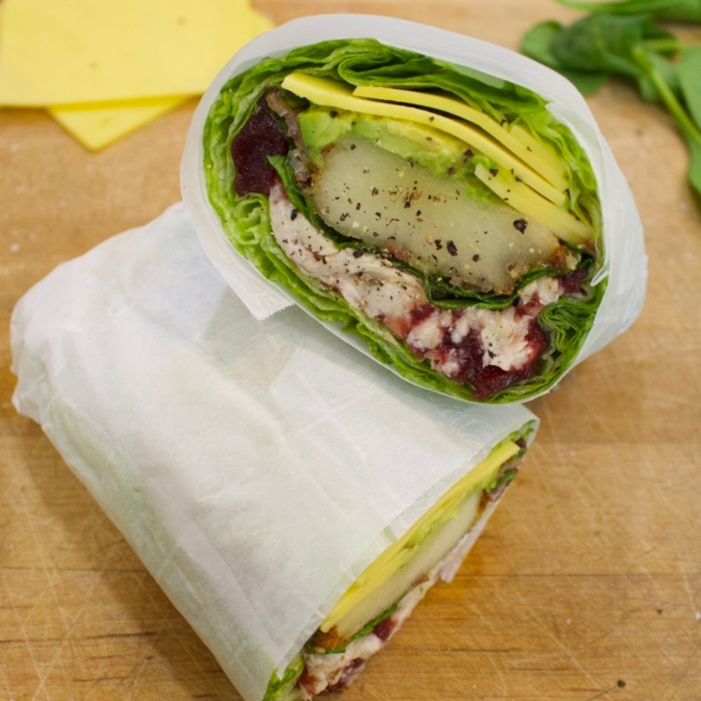 Cranberry Turkey Lettuce Wrap