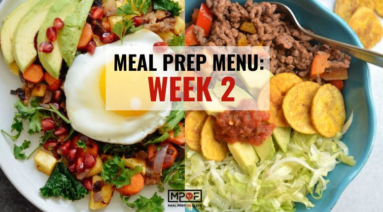Meal Prep Menu 2023 - Week 2