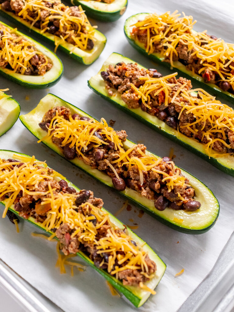 Mexican Zucchini Boats | Meal Prep on Fleek