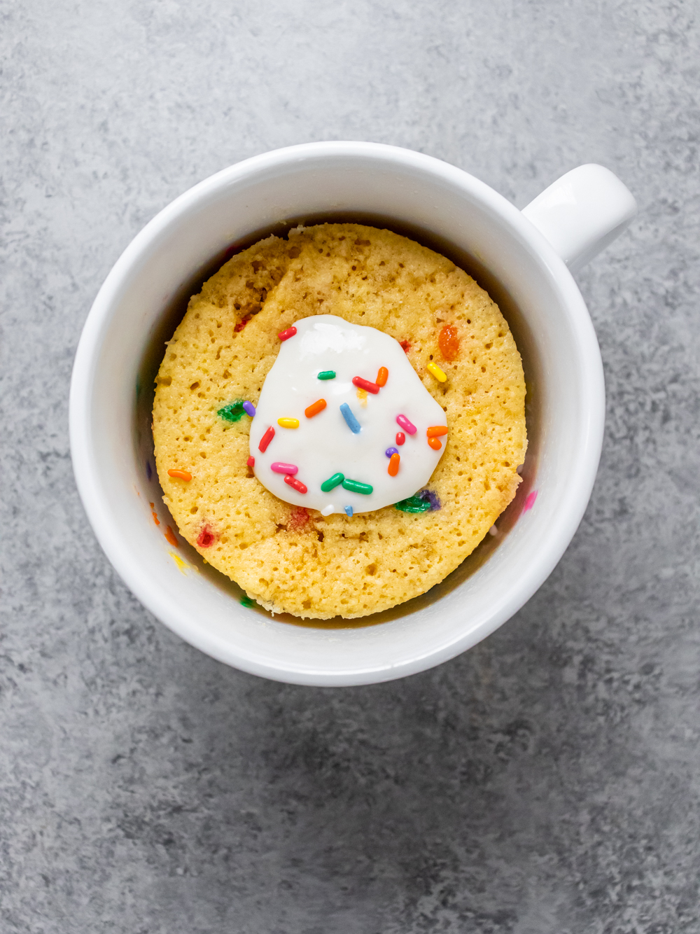 keto birthday cake mug cake