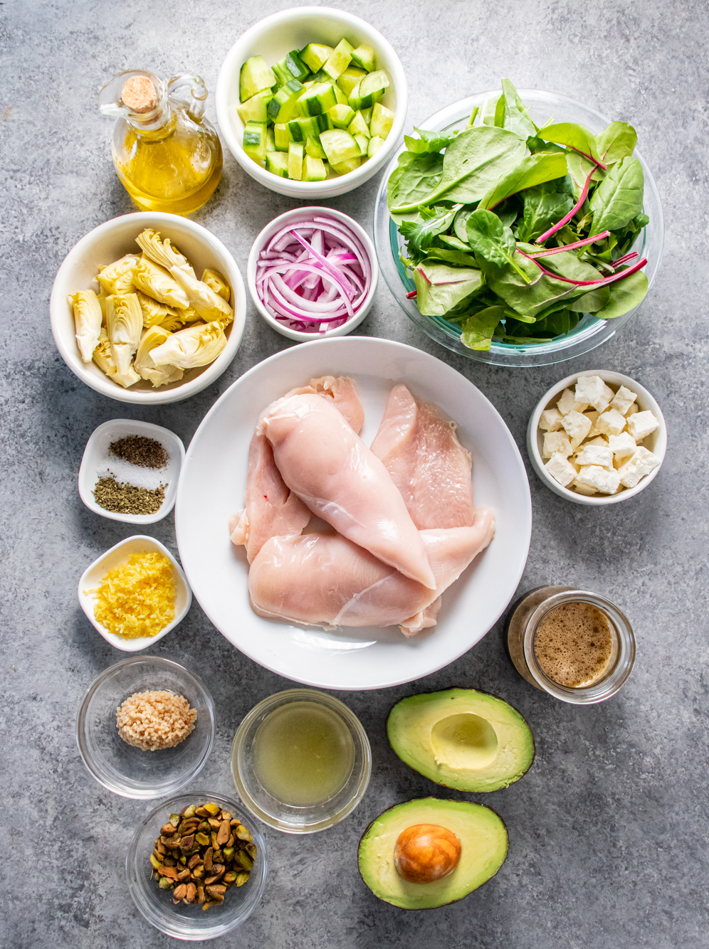 Mediterranean Chicken Salad | Meal Prep on Fleek