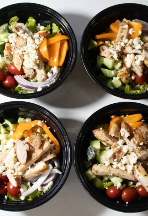 Chicken Greek Salad Recipe for Meal Prep