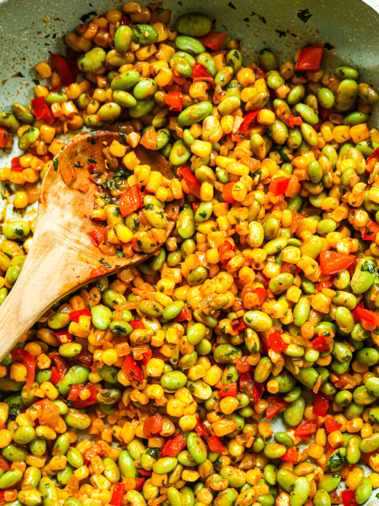 Corn And Edamame Succotash | Meal Prep On Fleek