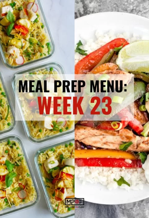 Meal Prep Menu 2023 - Week 23
