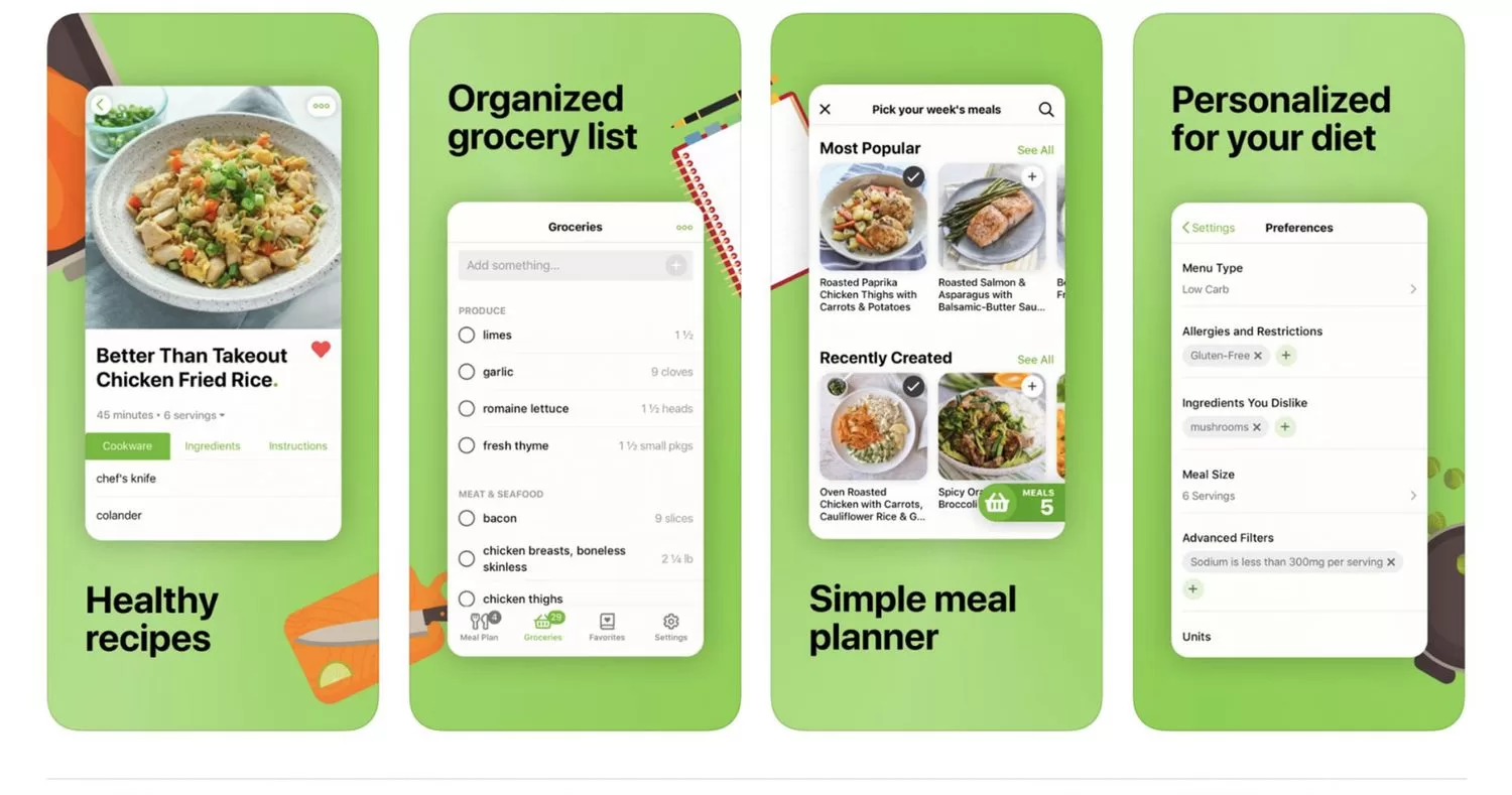 5 Free Meal Planning Apps To Get You Organized - Sweet Peas and Saffron