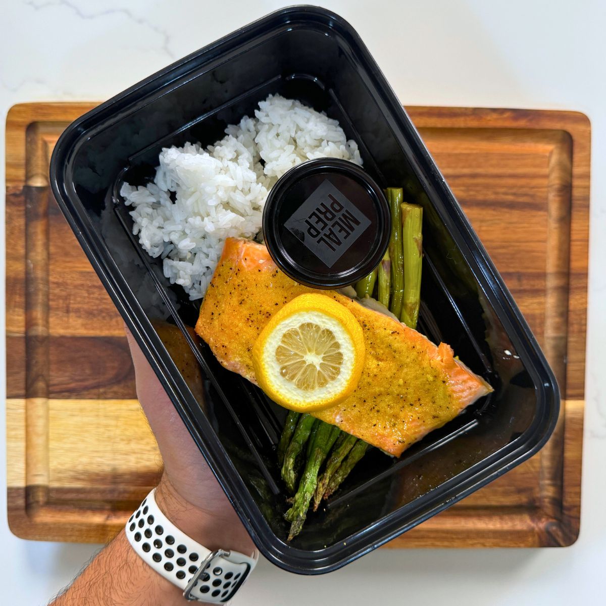 Lemon Pepper Sheet Pan Salmon meal prep