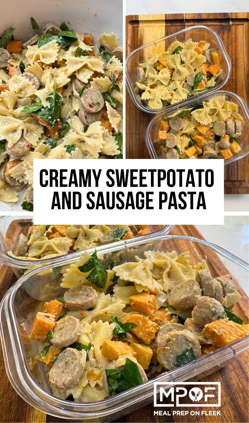 View of Creamy Sweet Potato and Sausage Pasta – My Go-To Meal Prep for Busy ...