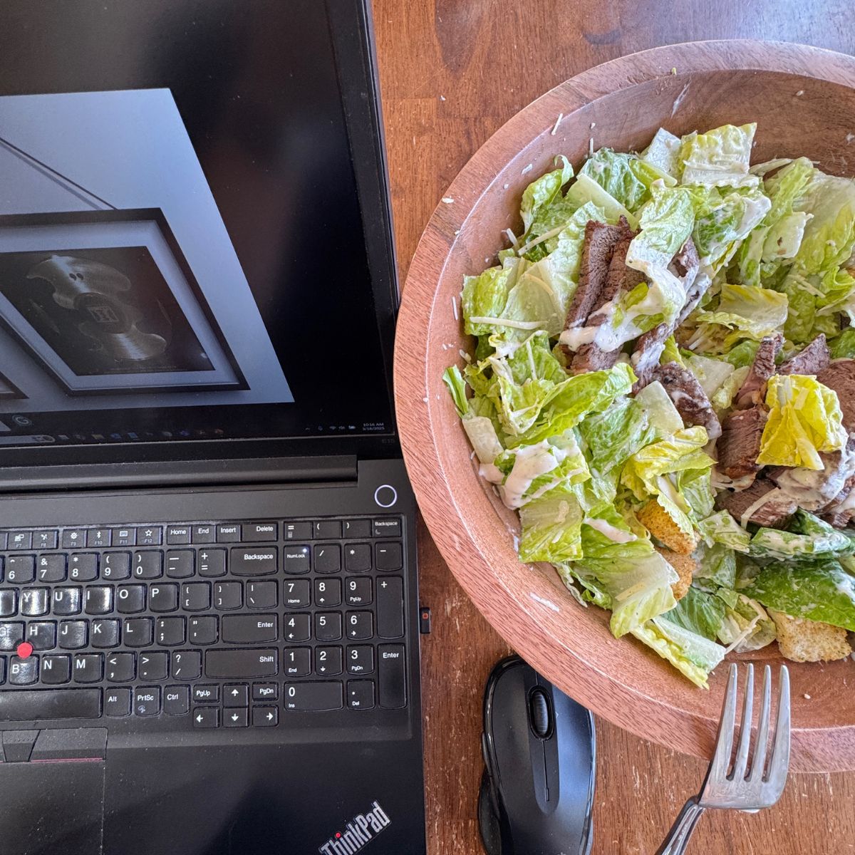 work lunch Steak Caesar Salad