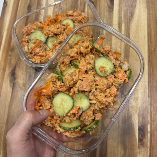 Grilled Spicy Salmon Rice Bowl