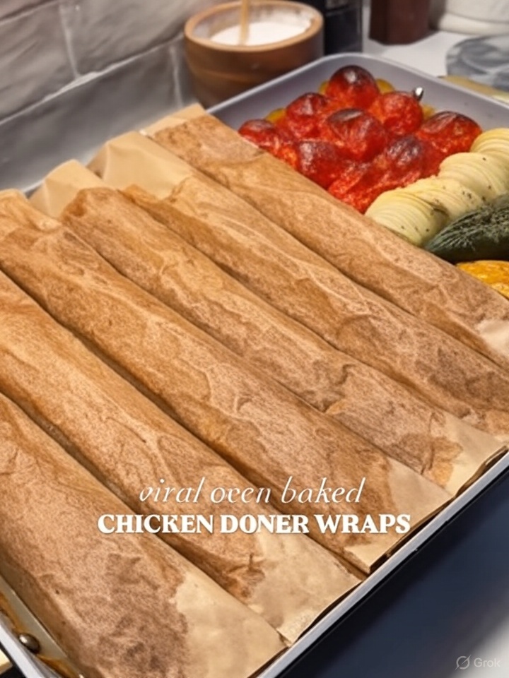 viral homemade Chicken Doner Wraps 1