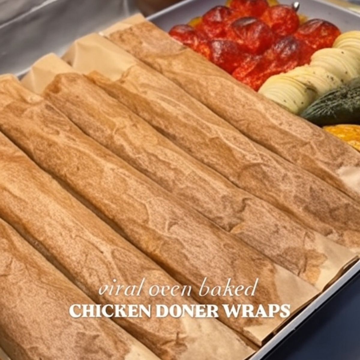 viral homemade Chicken Doner Wraps